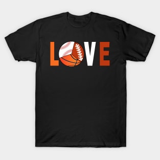 Tennis Basketball Baseball Football Lover T-Shirt